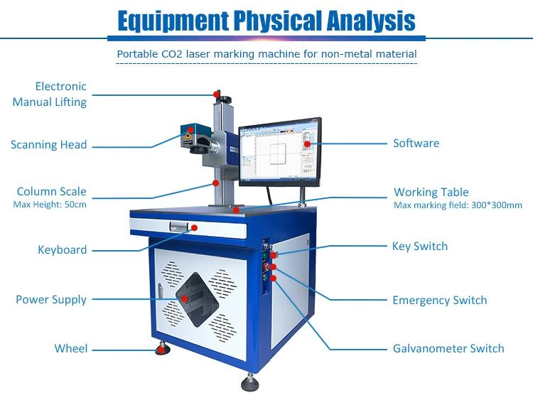 30 co2 laser marking machine