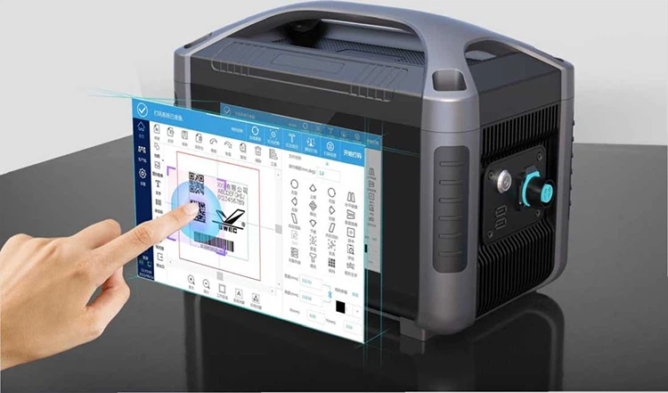 เครื่องแกะสลักเลเซอร์ไฟเบอร์แบบพกพา 20W สำหรับโลหะและอโลหะ-